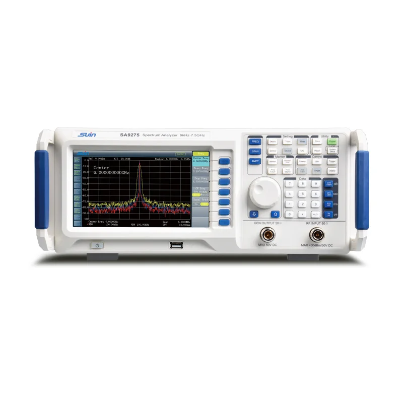 Chinese benchtop UHF RF spectrum analyzer 9kHz-7.5GHz with USB Host & Device interface