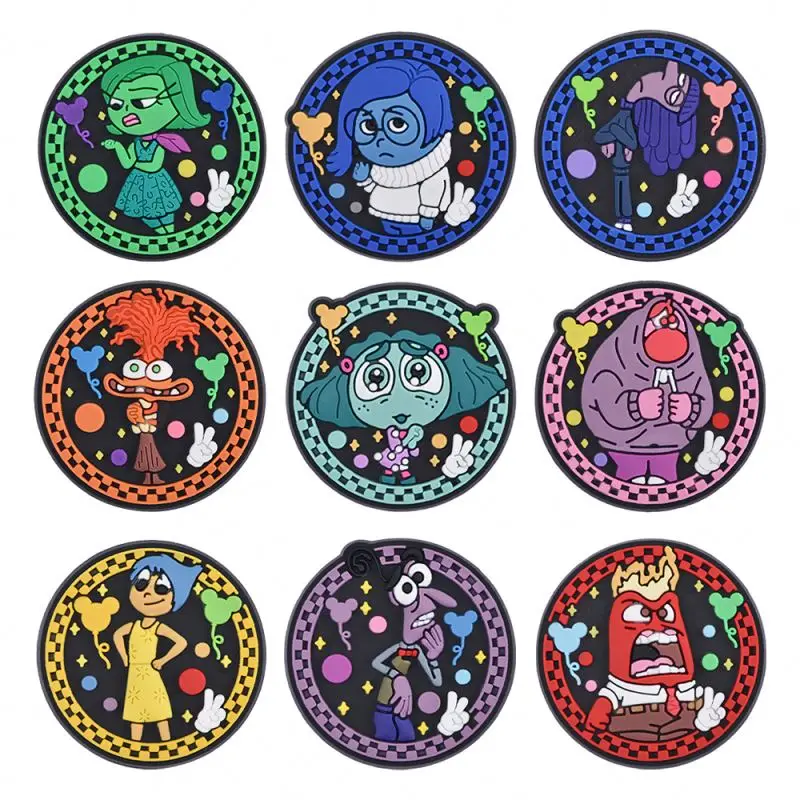 PVC shoes charms dog inside out stock design Hook clip Stickers lucky  charms Business Logo special   clog charm