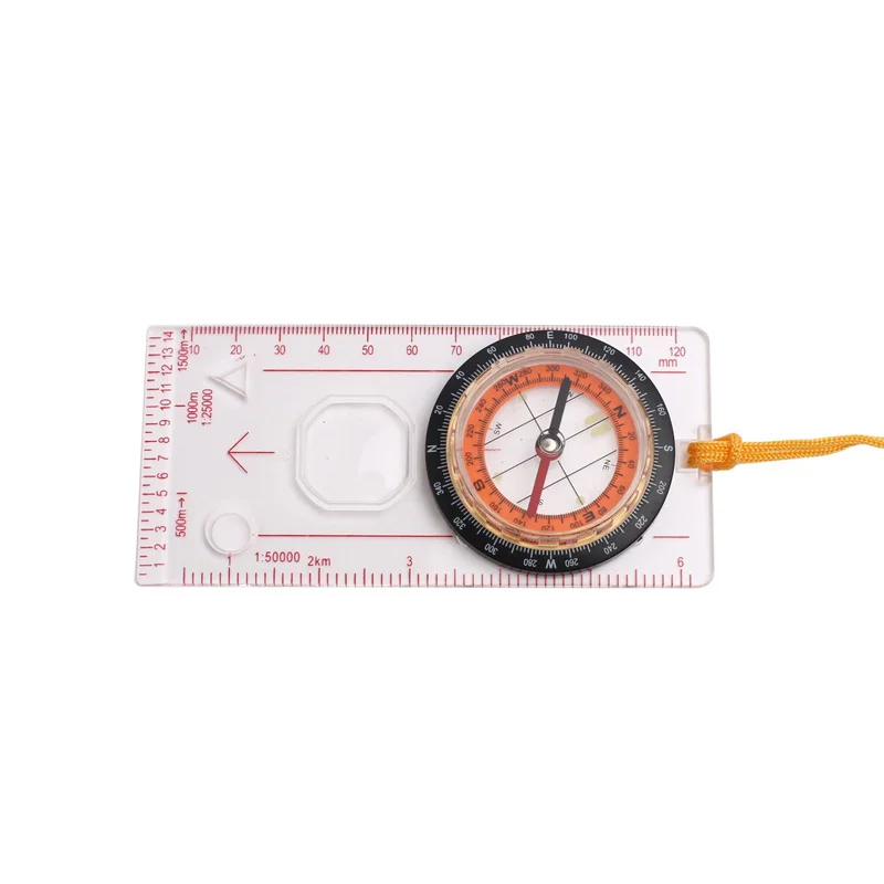 Wholesale Custom 2024 Outdoor Compass Multifunctional Compass Survival Map Ruler Supplies Scale Compass