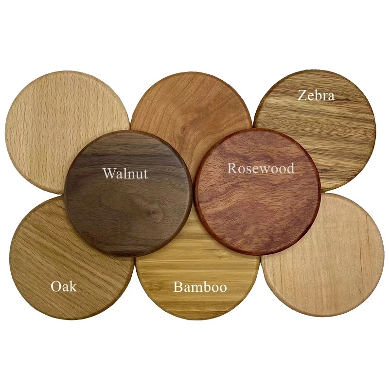 Hot Selling custom wholesale wooden wireless charger fast charging Pad Christmas promotional Gift