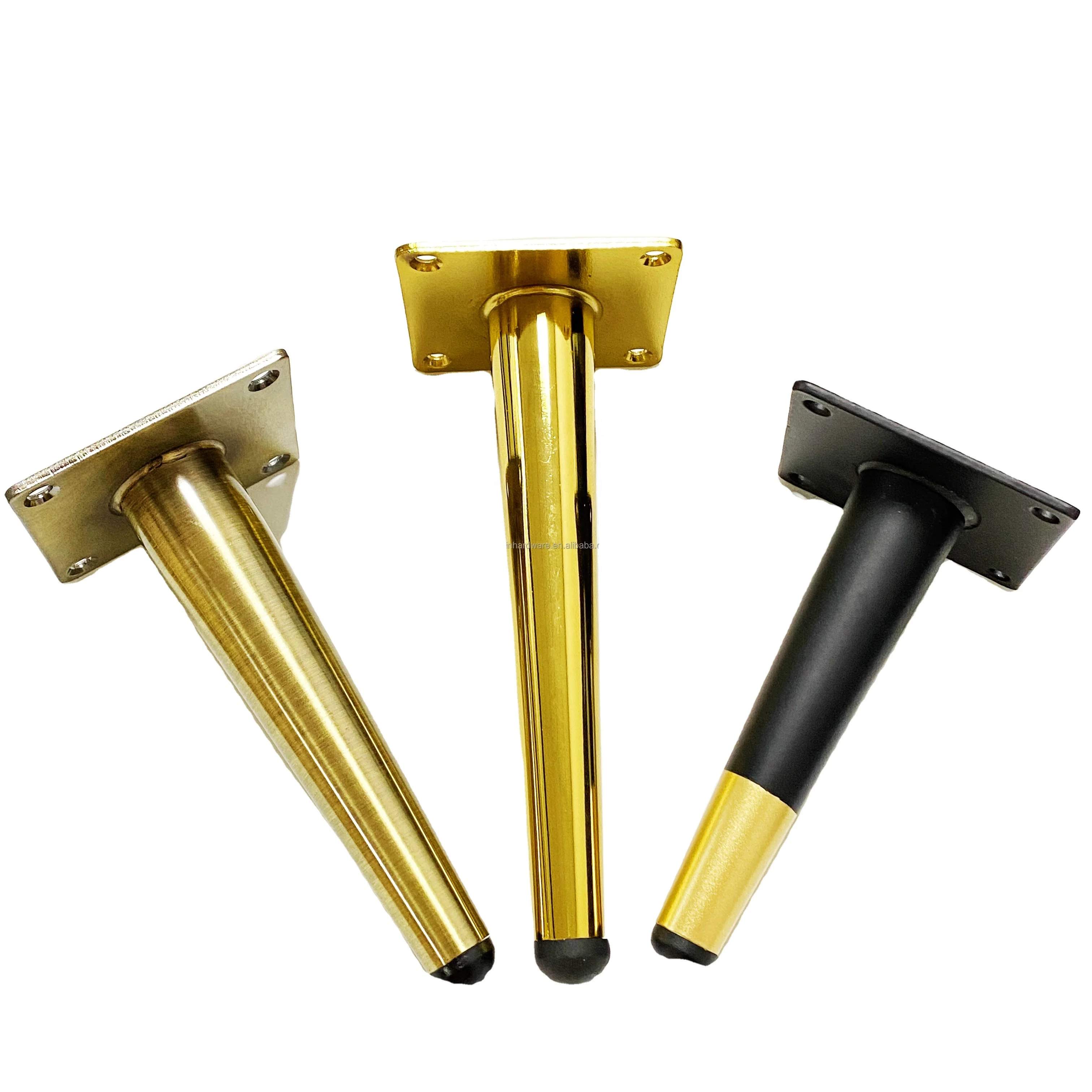 Luxury Modern Gold Tapered Furniture Legs Sofa Legs Cabinet Table Legs  For Sale