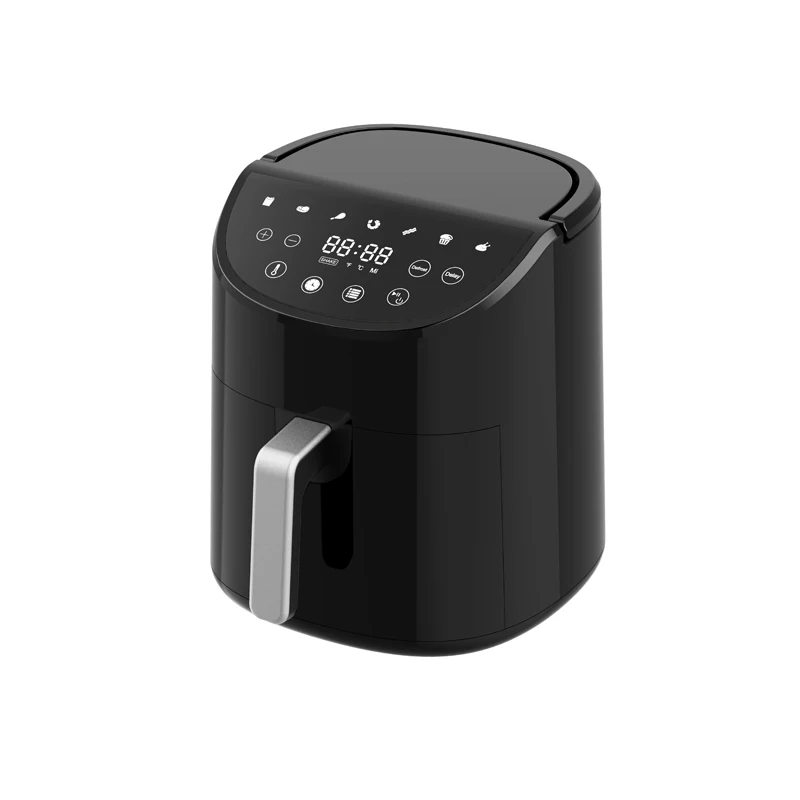 Hot Sale Airfryers Electric Hot Deep Air Fryer  Light Basic Silk Body Steel Stainless Logo Power Surface Plug Rohs