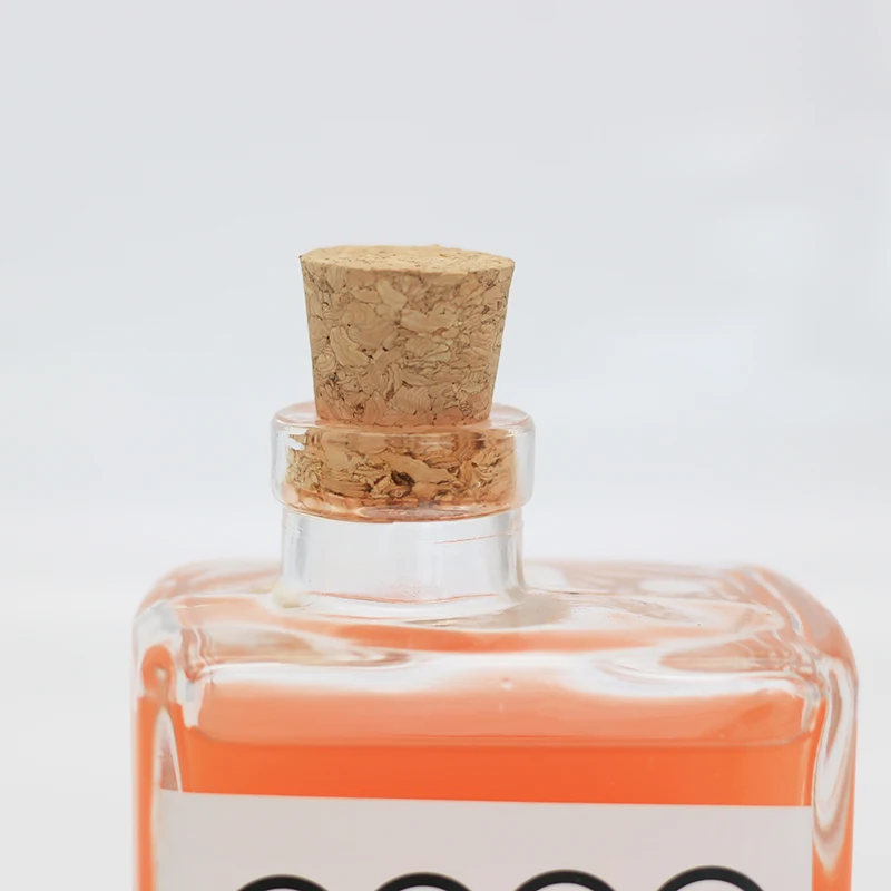 Screen Printing Clear And Frosted Flat Flask Coffee 300ml Glass Bottle For Liquor Wine