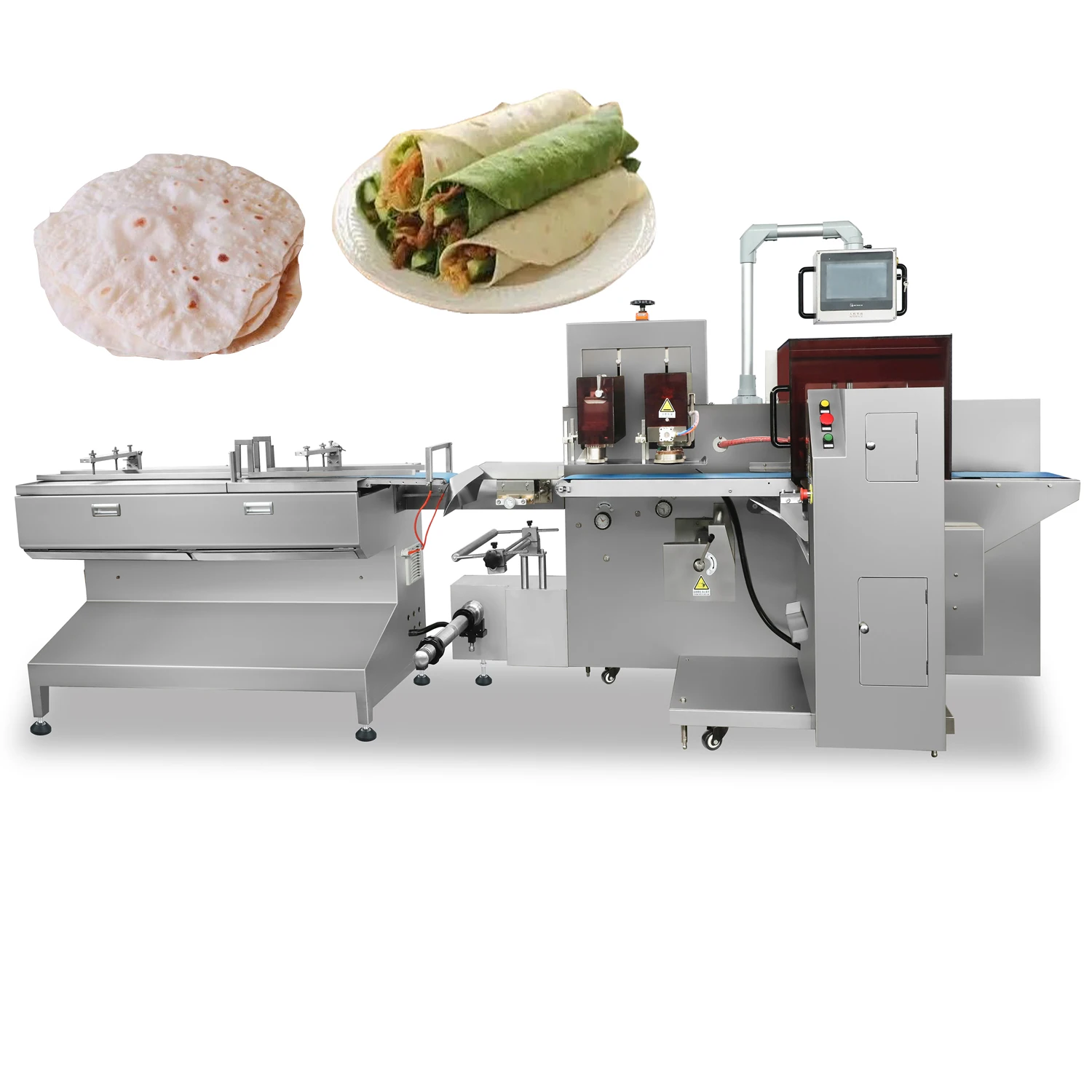 Pizza Base Chicken Rolls Pancake Breads Group Family Pack Automatic Pillow Pack  Machine Packaging