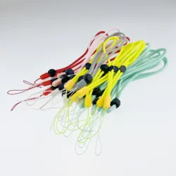 Изготовленный На Заказ Тканый Плетеный Регулируемый разноцветные Круглые веревочные Короткие наручные Ремешки для телефона Ремешок на руку