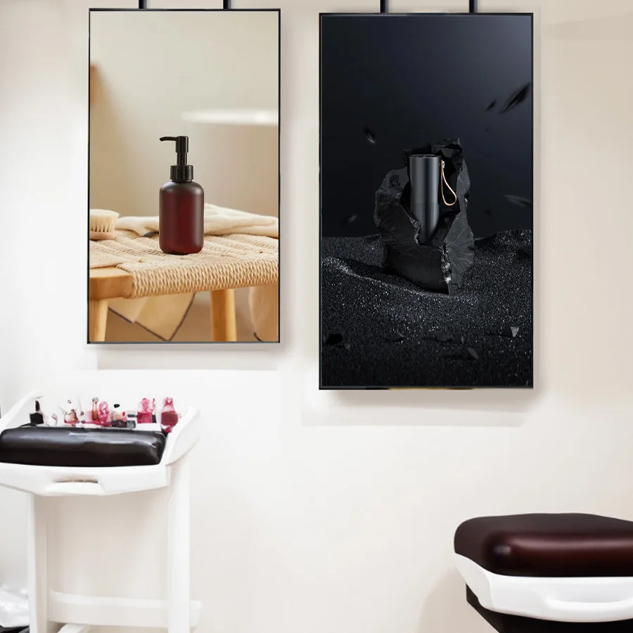 Low Noise Design Ultra-thin 2500nits Highlight Floor Standing LCD Screen Digital Signage Display For Advertising