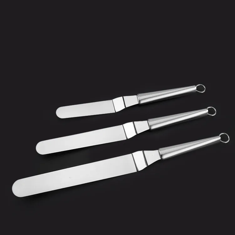 Wholesale Stainless Steel angled icing spatula professional cake icing spatula set