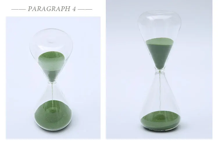 Hourglass timer Mouth Blown multiple time 60 Minute colored Standard Large Glass Hourglass
