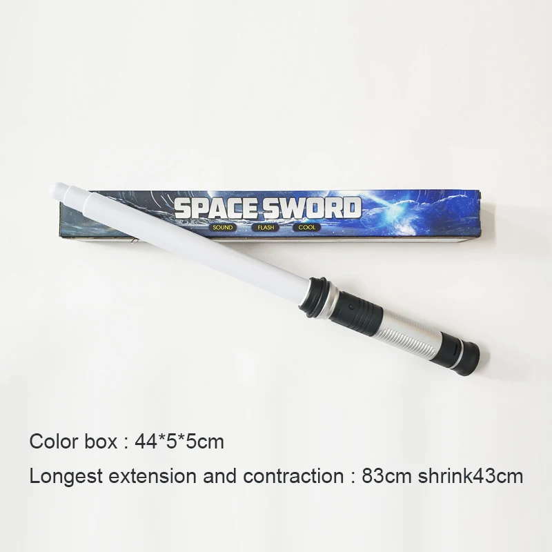 Hot Sale Kid Birthday Gifts Cosplay Extendable Double-bladed Light Up Toys Colorful Led Flashing Star Lightsaber With Sound