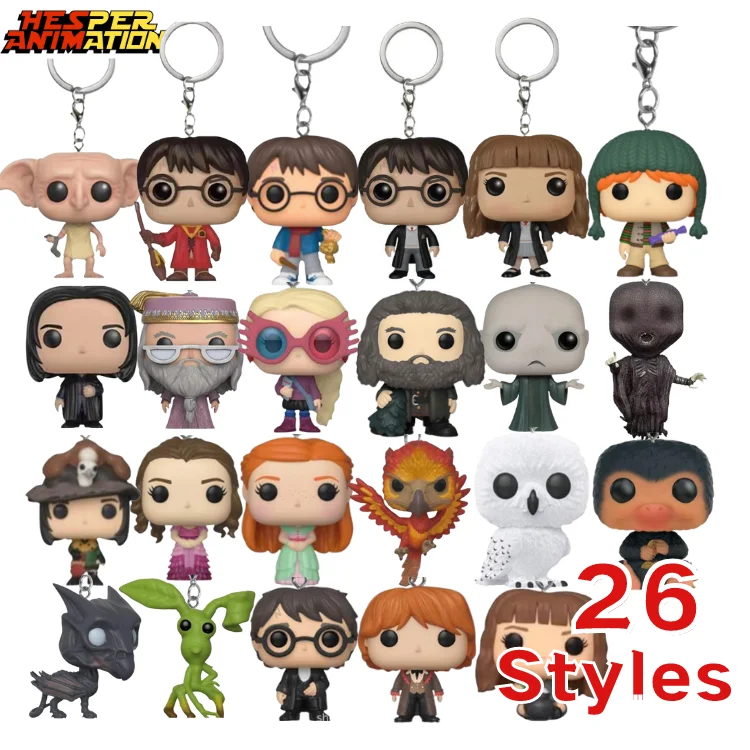 2023 New 6cm 2.37inches Harryied FK Potters  Keychain Hermione Weasley Figure Model Toy Potters  Keychain