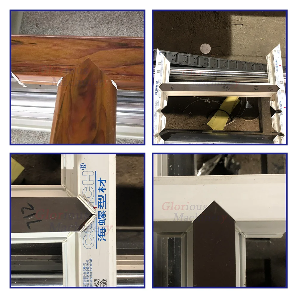 Double Head Aluminium Cutting Machine V Notch Cutter Machine For Window Door Making