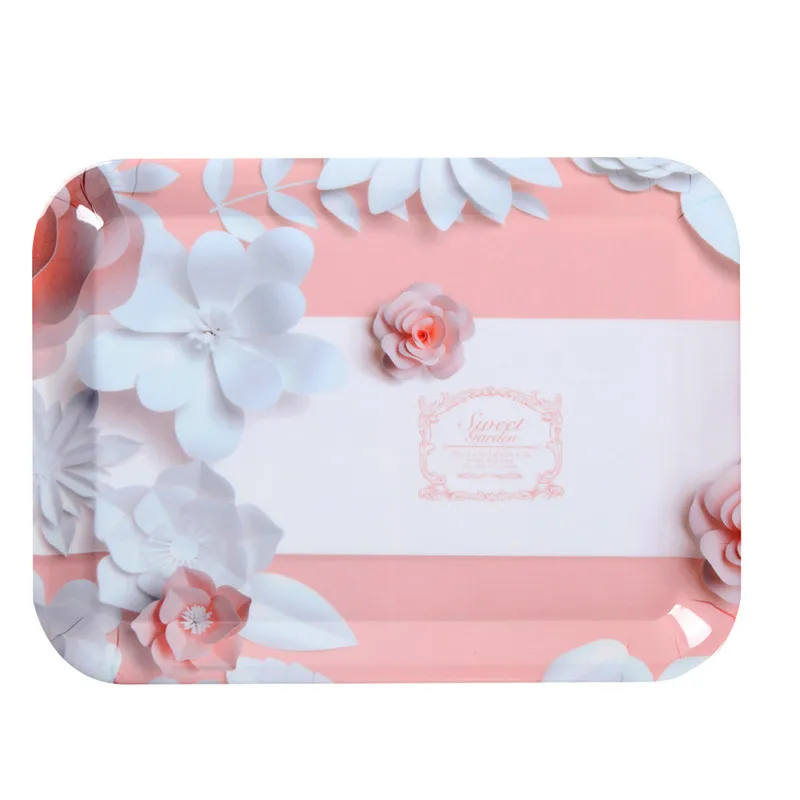 Custom Harbor Plate Rectangular Melamine Tray  BPA-free Safety Fast Food Tray