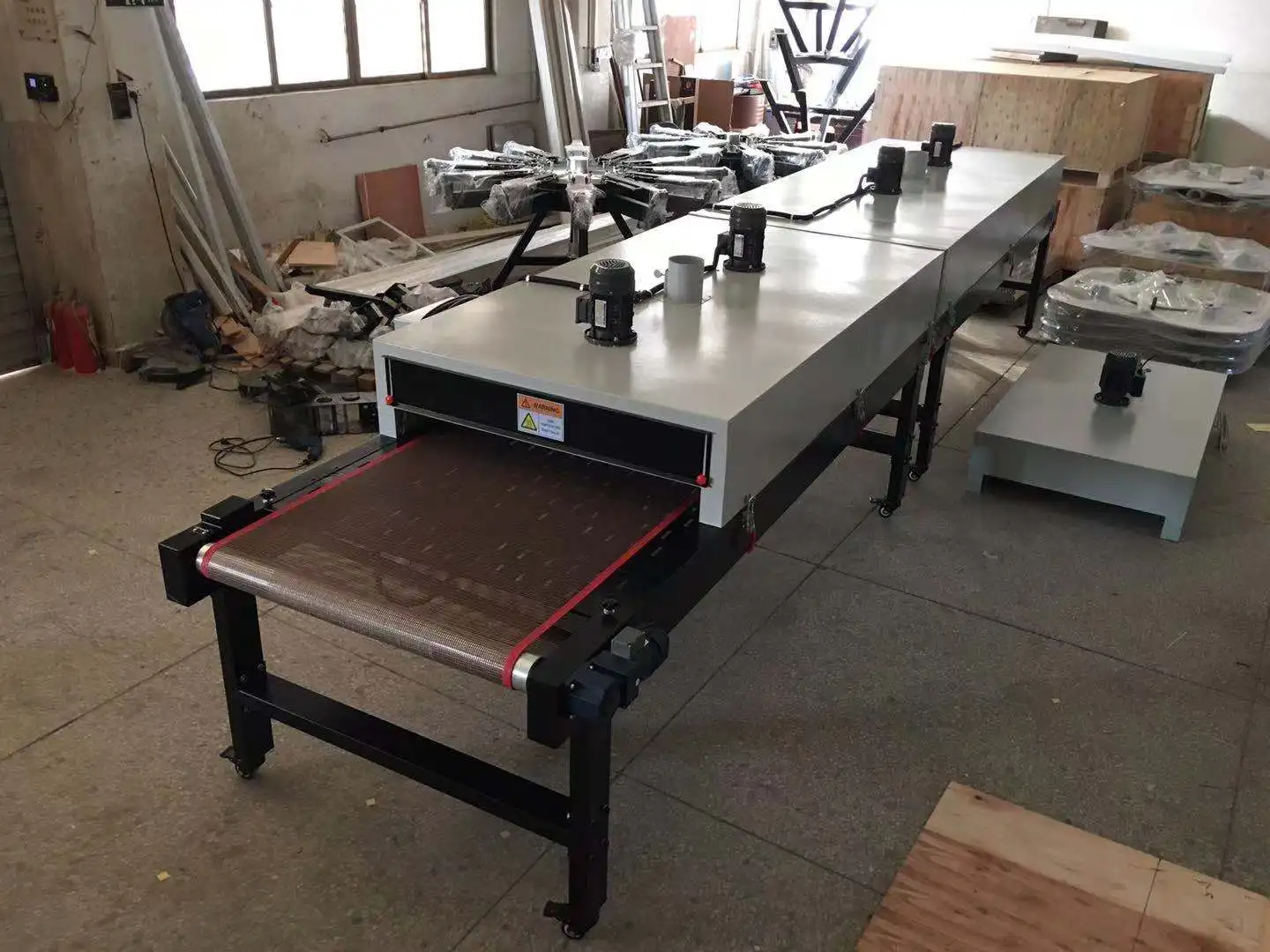 Infrared Drying Tunnel / Conveyor Drying Tunnel / Tunnel Dryer For Screen Printing