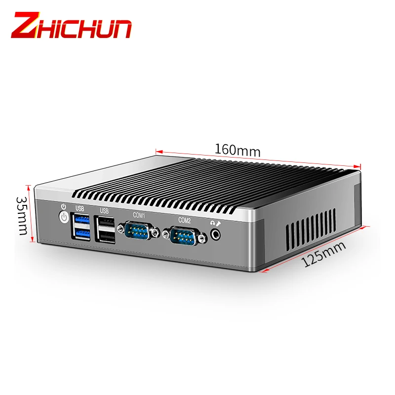 J1900 Dual LAN Mini PC Fanless Industrial Computer