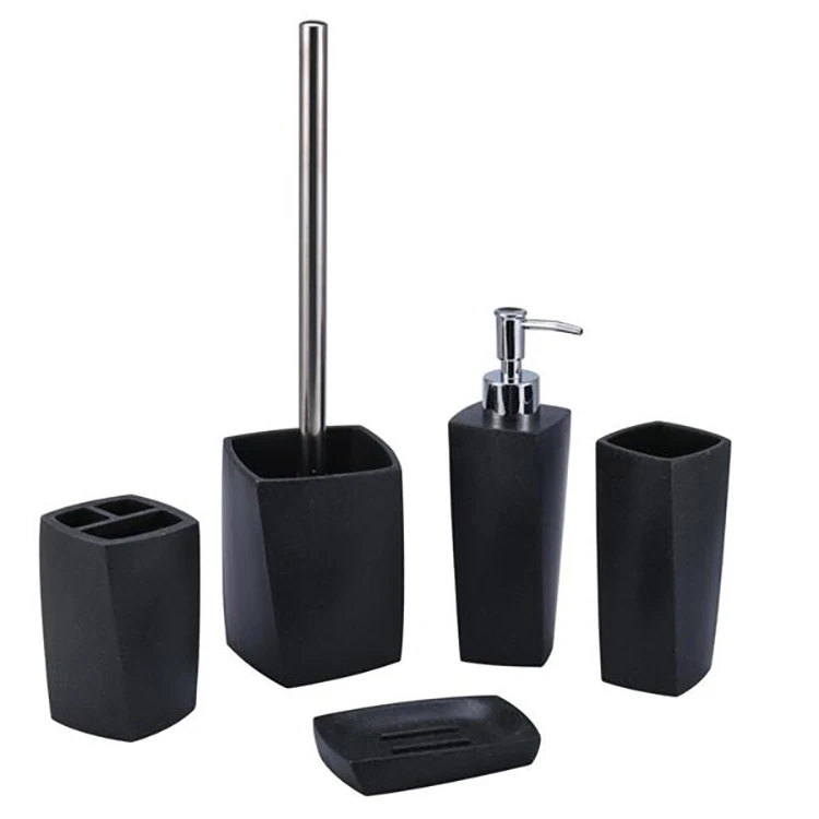 China factory top quality modern style eco-friendly plastic bathroom toilet accessories set for sale Goods for bathroom