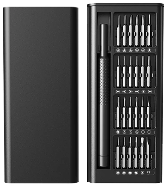 TOOLJOY 25 in 1 Set Torx Slotted Screwdriver Basic Tool Kit Hand Tools Magnetic Cell Phone Repair Kit Screwdriver Set