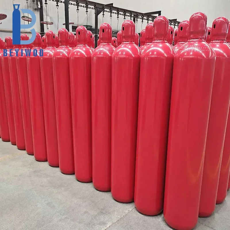 Industrial 40L Steel Gas Bottle Argon/Nitrogen/CO2/NOS/Oxygen/Helium Gas Cylinders