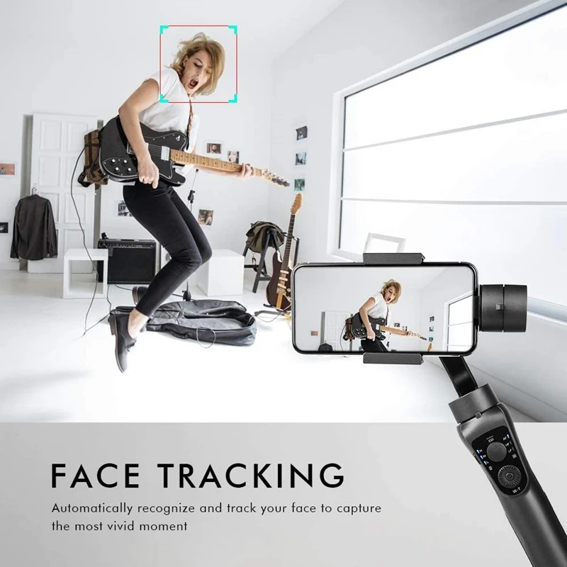  3-х осевой ручной шарнирный стабилизатор для камеры GoPro смартфонов на платформе Android спортивные начальном этапе уход за кожей лица объект отслеживания