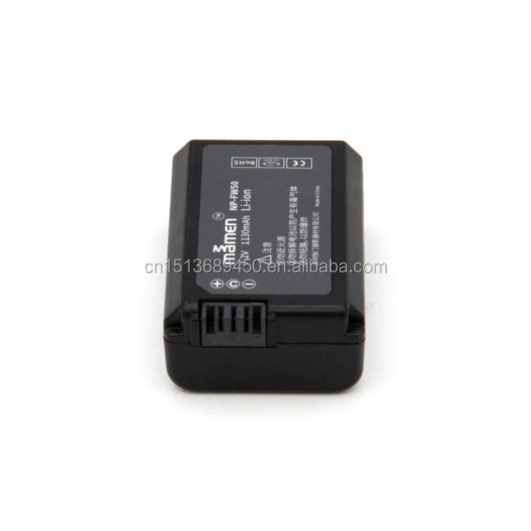 Rechargeable Lithium Camera Battery Digital NP FW50 Battery 1130mAh 7.2V NP-FW50 Large Capacity for Sony