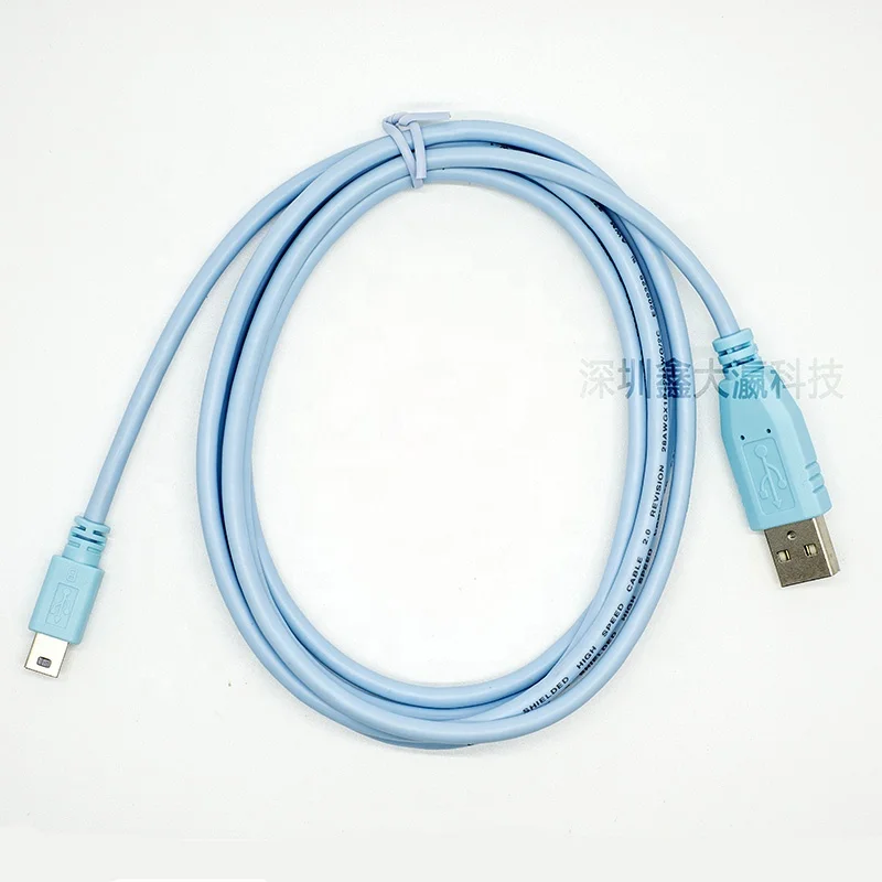 Cisc0 Blue USB Type A to USB Mini Type B Console Cable 6ft Compatible CAB-CONSOLE-USB for computer,laptop,multimedia