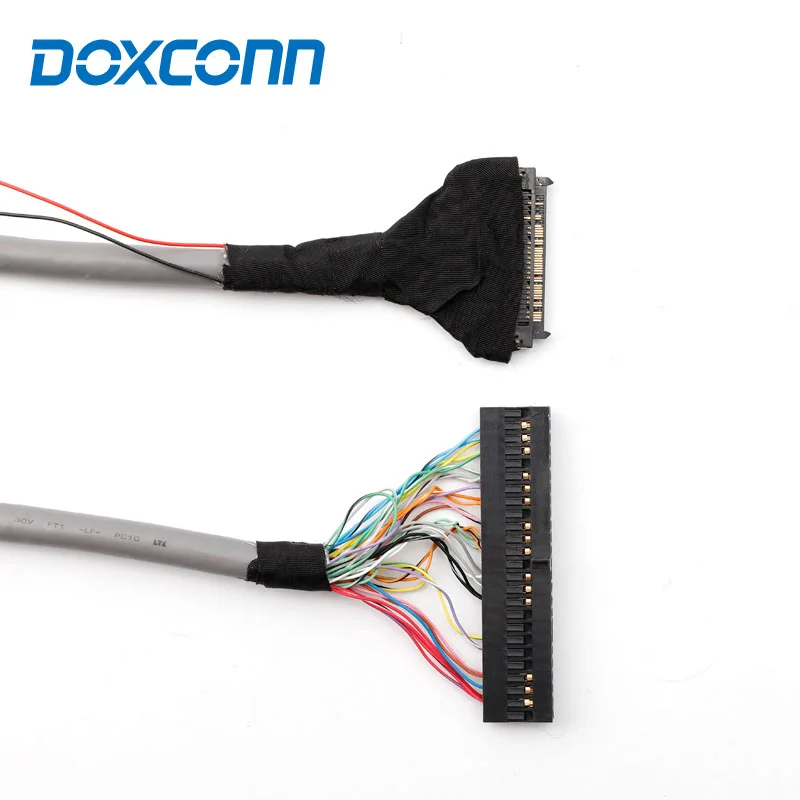 OEM Custom Wiring Harness LVDS screen cable 20276 Ipex 30/40pin Lcd display cable wireharness