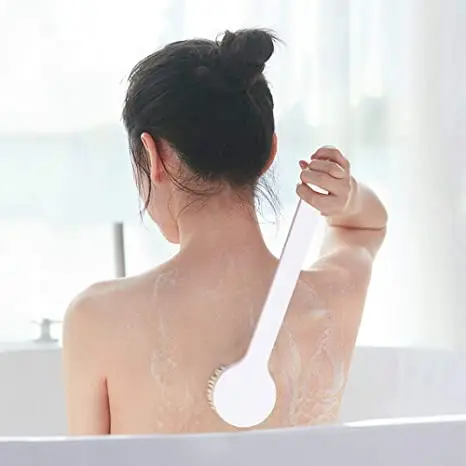 Japanese High Quality Back Rubbing Bath Brush Body Exfoliating Bath Brush PP+Nylon Soft Hair Bath Brush
