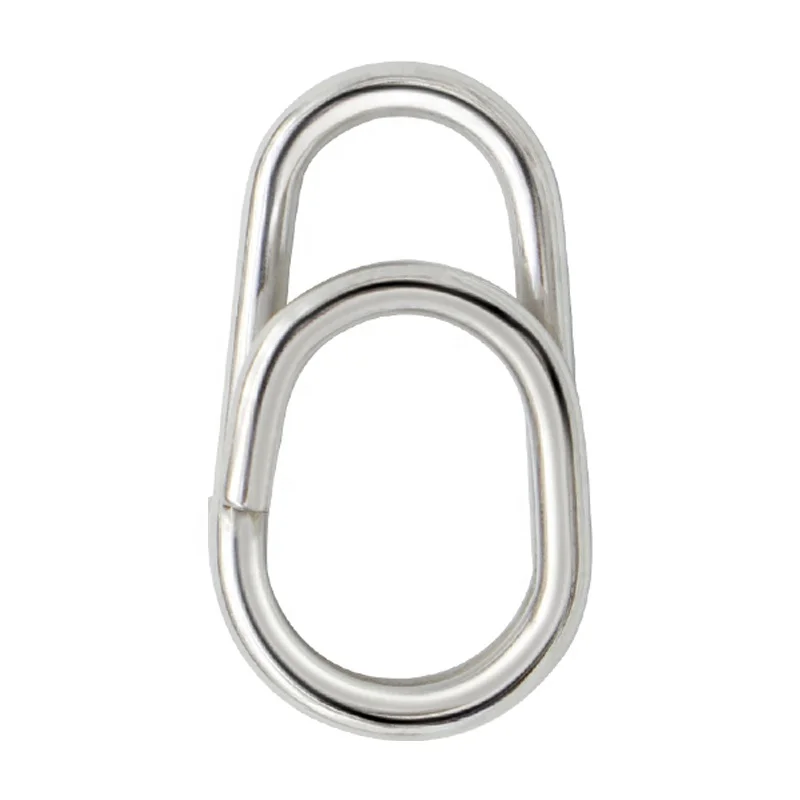 Funadaiko New Fishing Rings Stainless Steel High Quality Strengthen Solid Ring Lure Connecting Ring Fishing Accessories