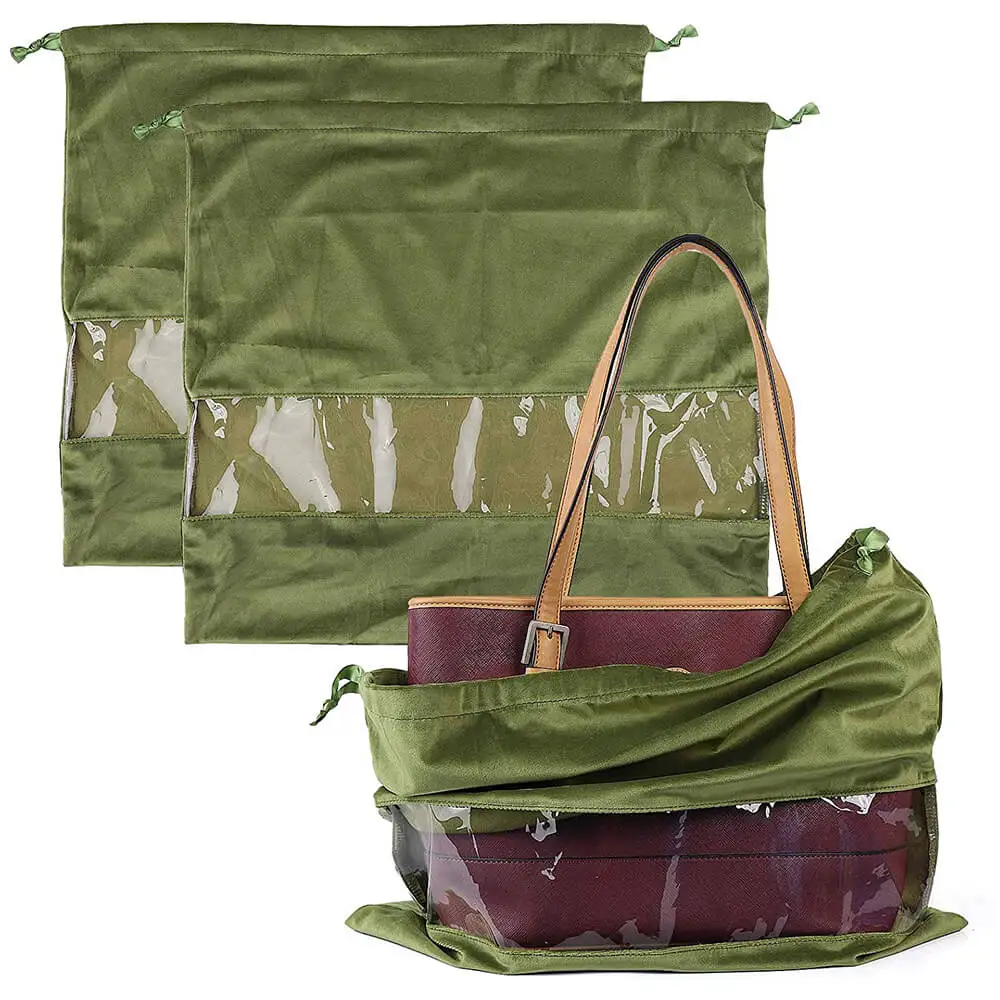 
Pvc Window Soft Dust Drawstring Flannel Gift Bag Shoe Bag Flannel To Bags 