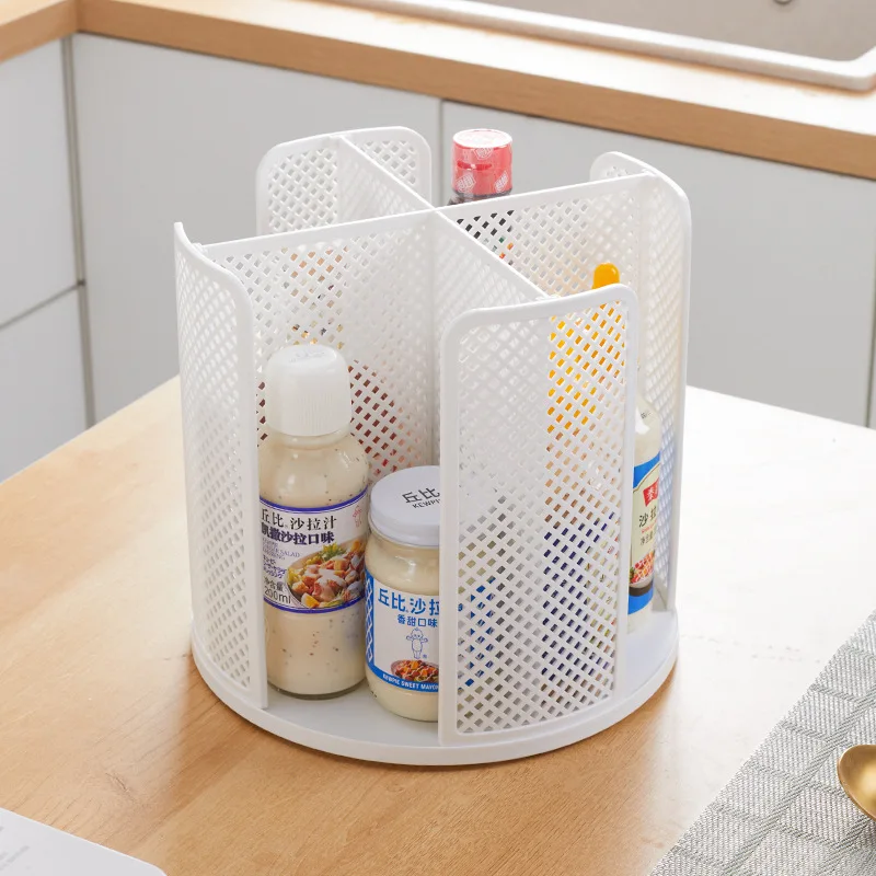 Paper Cup and Lid Holder 4 Compartment Rotation Plastic Cup Storage Organizer Coffee Cup Dispenser