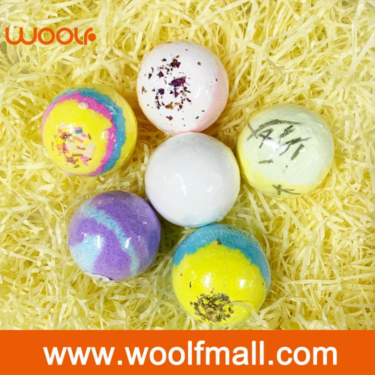Bathroom 100% Natural Bubble Bath Bomb Organic Essential Oil Fizzy Ball Made bath fizzies OEM Spa Bathbombs