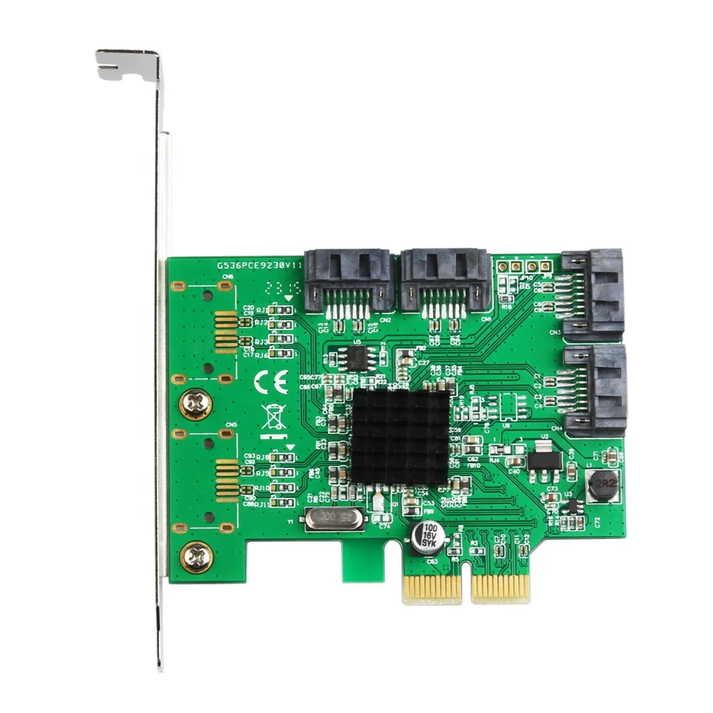  Плата контроллера Marvell 88SE9230 SATA 6 ГБ PCI-e PCI express на 4 порта III 3