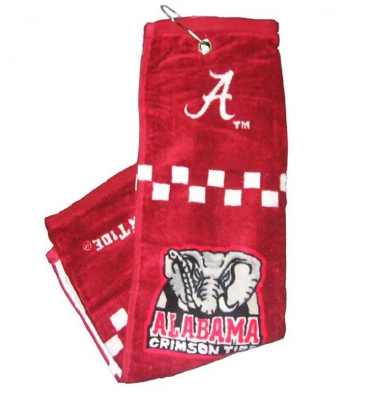 Роскошное полотенце для гольфа из 100% хлопка с вышивкой и крючком