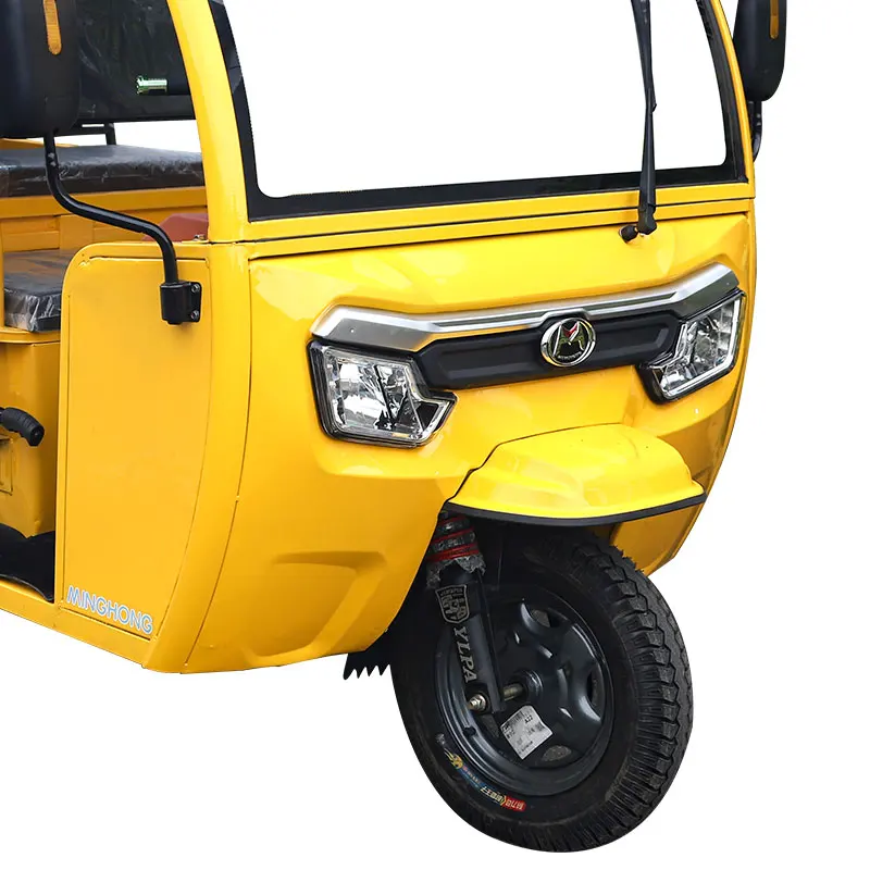 2022 Popular Model 60V Battery 3000W Women Rickshaw Minghong  Tricycles for Passenger China 3 Wheels with Big Space
