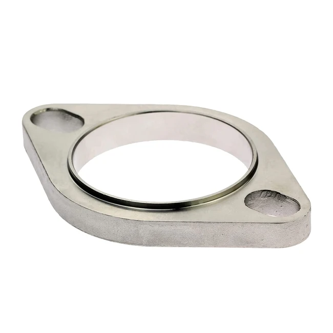 Custom Stainless steel Exhaust Hardware Gasket exhaust flange with 2 3 bolt for exhaust pipe connector