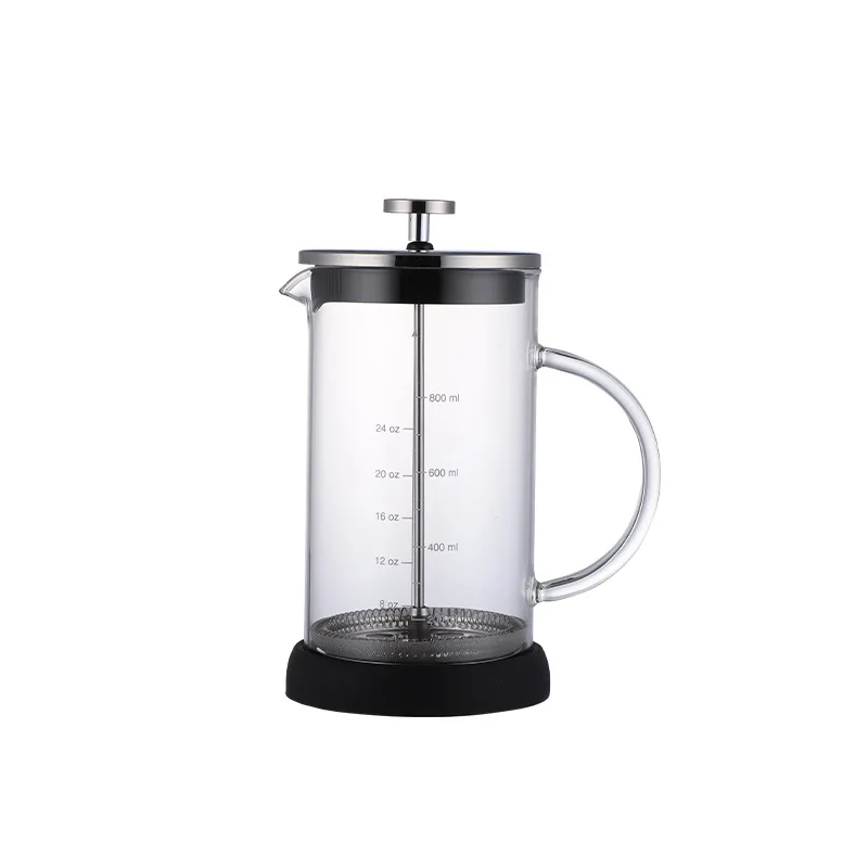 Wholesale  Glass French Press with Food Grade Plastic bottom