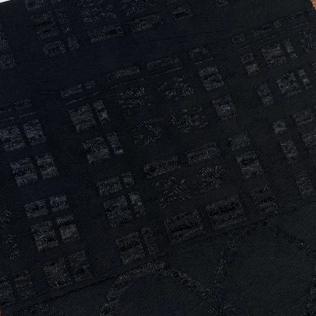Jacquard Manufacturer Customized Pattern Luxurious Dark Black Abaya Fabric Women Muslim Dress 2024 Dubai Elegant