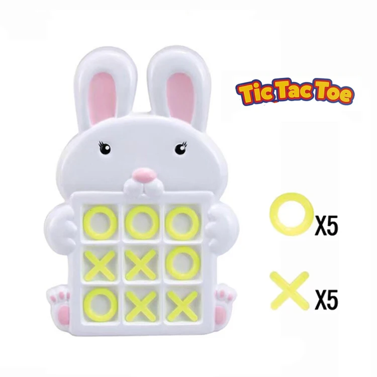 EPT $1 Dollar promotion Toys Rabbit Xo Board Game Tic Tac Toe Easter Toy