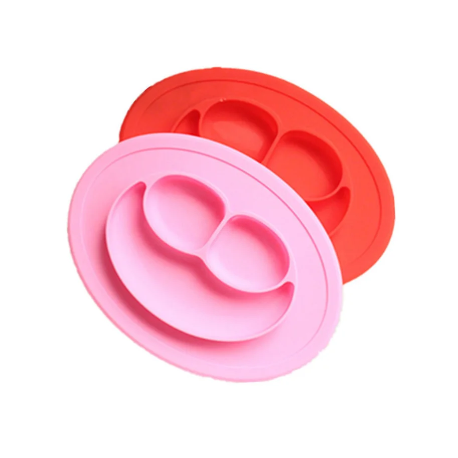 
2021 Hot Selling New Style Bpa Free Silicone Baby Feeding Plates With Suction 