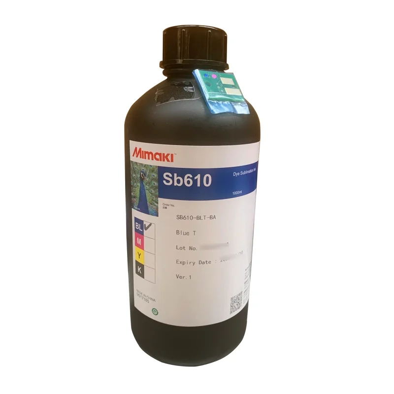 1L оригинальный Mimaki Sb61 Ink Sb610 1000 мл Сублимация краски чернил с чипом для Ts100-1600 принтера