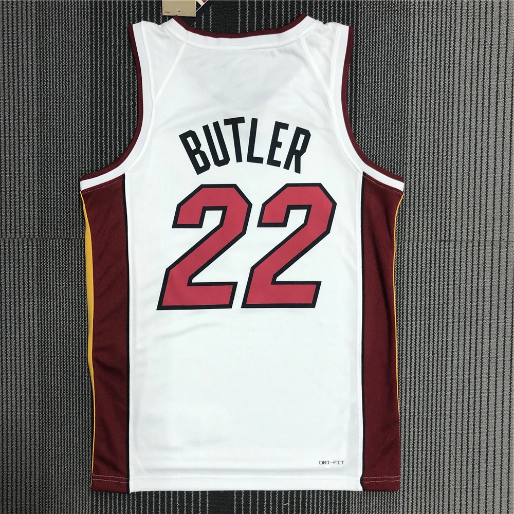 75th  Anniversary  Heat Press Diamond Logo T-shirt Custom Name Wade Butler Herro Adebayo Miami Basketball Jersey Uniforms