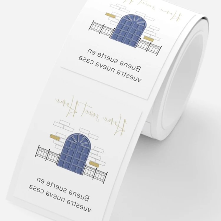 Custom printed self-adhesive vinyl water proof bottle label candle label sticker