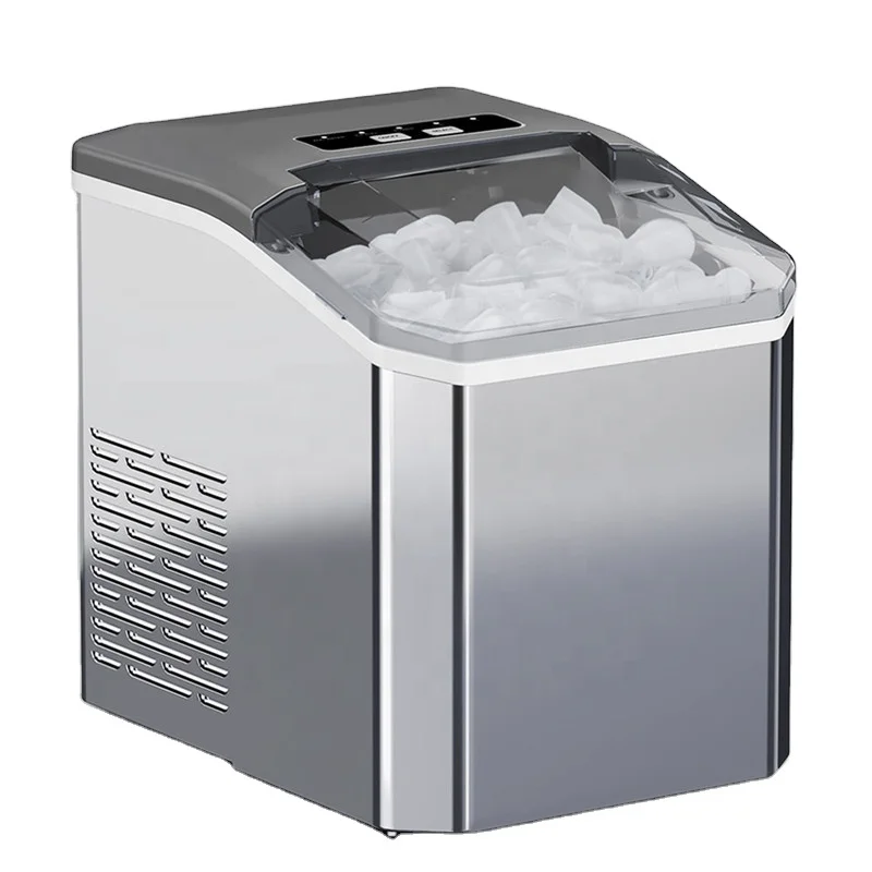 Household One-key Operation Stainless Steel Plastic Small ice maker