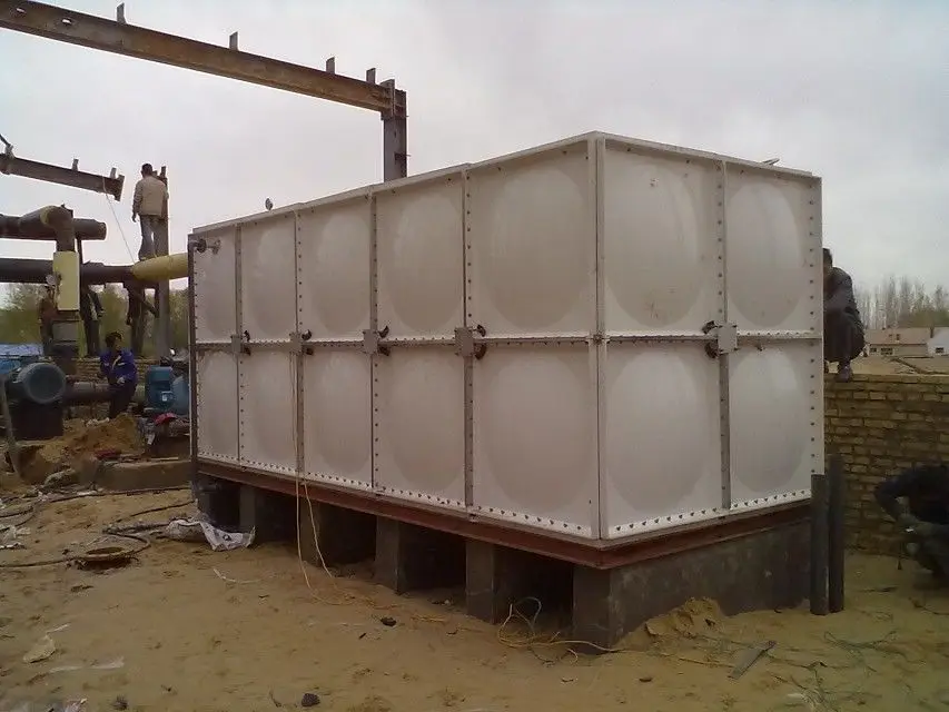 150M3 Assemble grp sectional water tank 10*5*3m GRP water tank Combined SMC bolted water tank