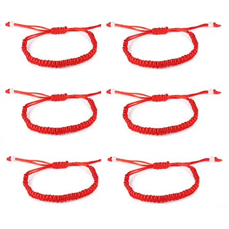 Protection  Handmade Beads Clasp Red Rope Cord Thread String Bracelets Friendship Jewelry