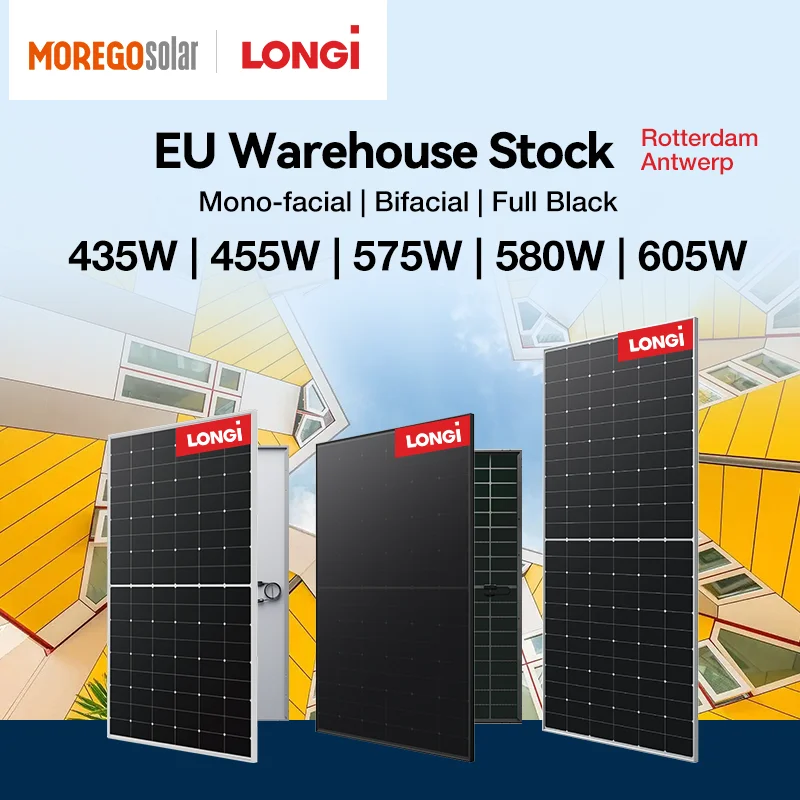 Dual-стеклянный фотомодуль Longi solar HiMO 7 двухфазный 570 Вт 575 580 590 солнечные панели ЕС склад в наличии