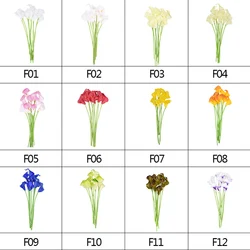Hight Quality Real Touch Calla Lily Artificial Flowers Calla Lily Bouquet For Wedding Bouquet Bridal Home Flower Decoration