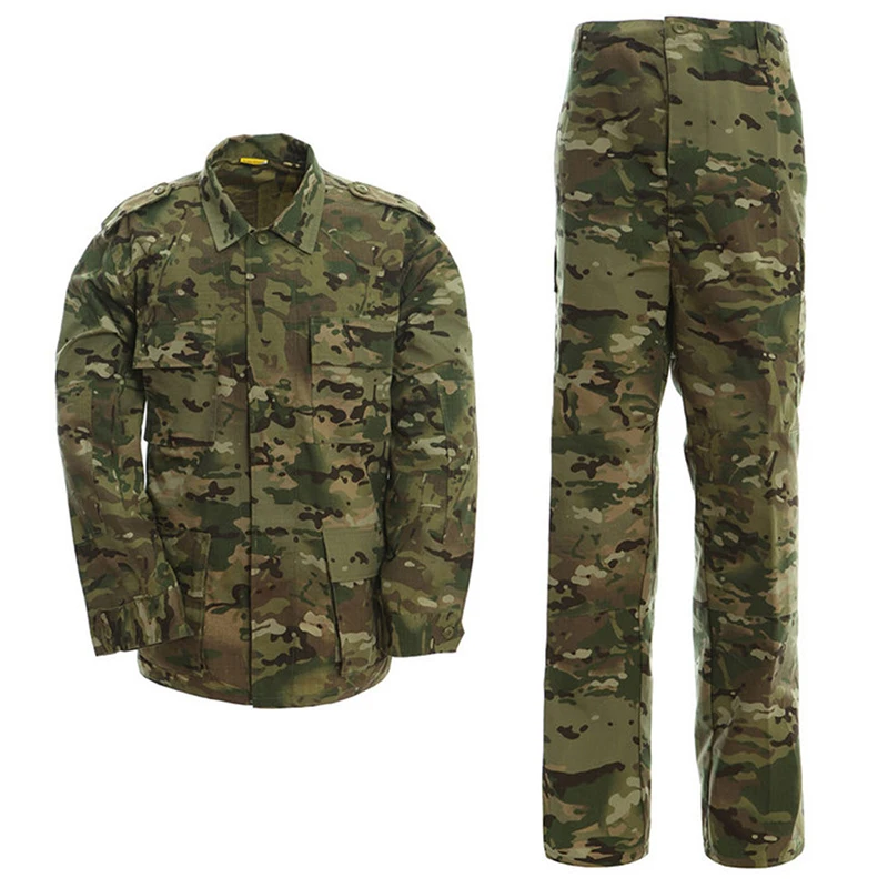 Multi-colored outdoor camouflage clothing Finely processed camouflage uniform