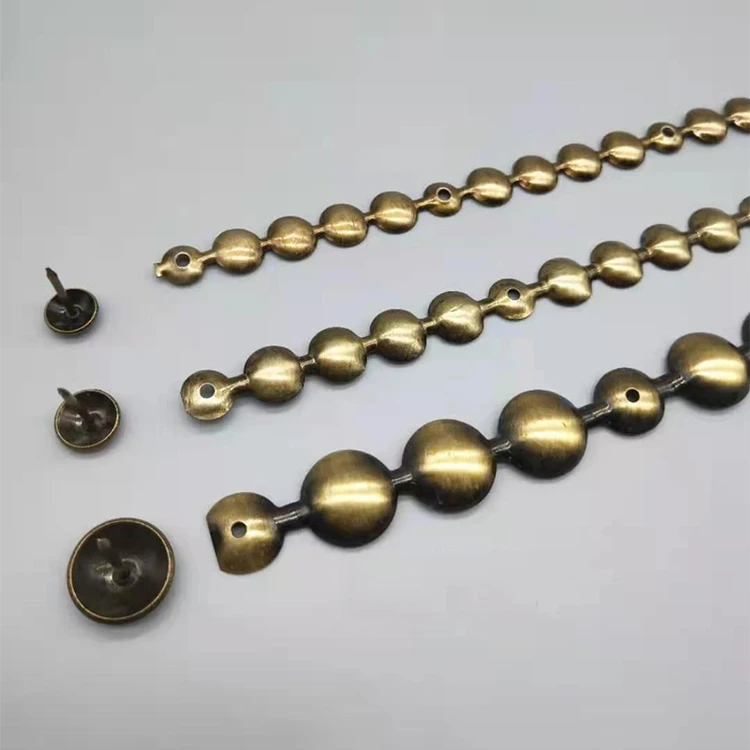 Vintage Antique Bronze Brass Silver Gold Plated Home Furniture Decorative Metal Upholstery Sofa Nails Tacks Strips