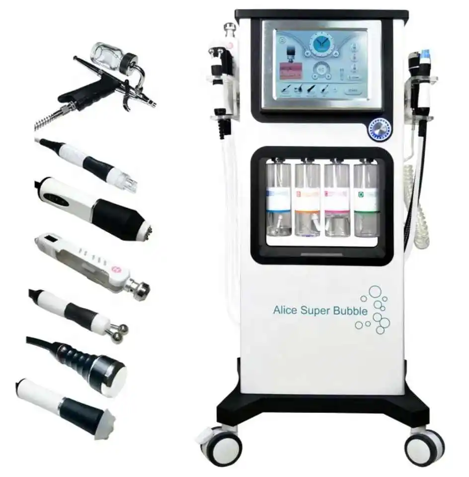 Korea Technology Alice 7 in 1 Bubbles Acne Therapy Clean Pores hydra Skin Whitening Clinic Machine