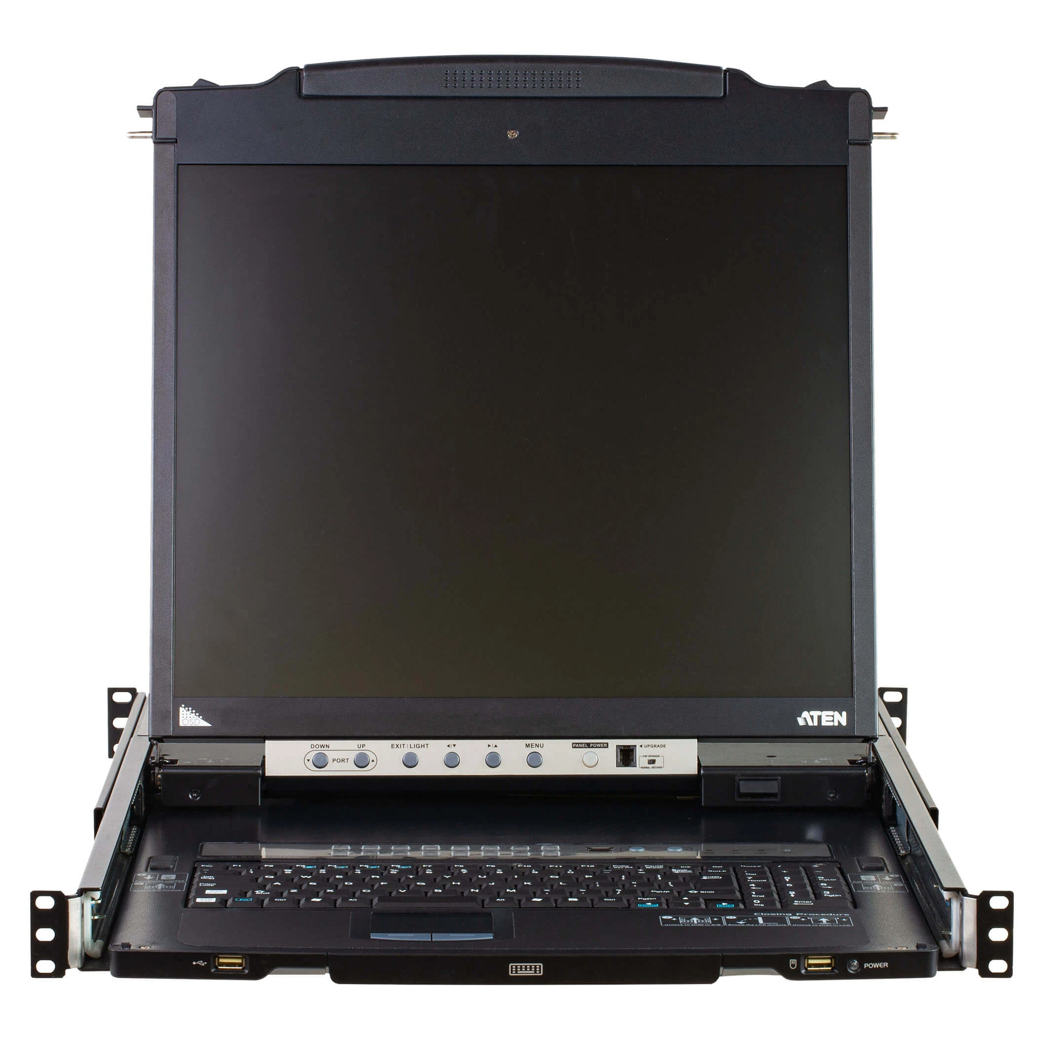 ATEN 16-Port PS/2-USB VGA 19-inch dual-rail LCD KVM Switch  CL5816 ATA